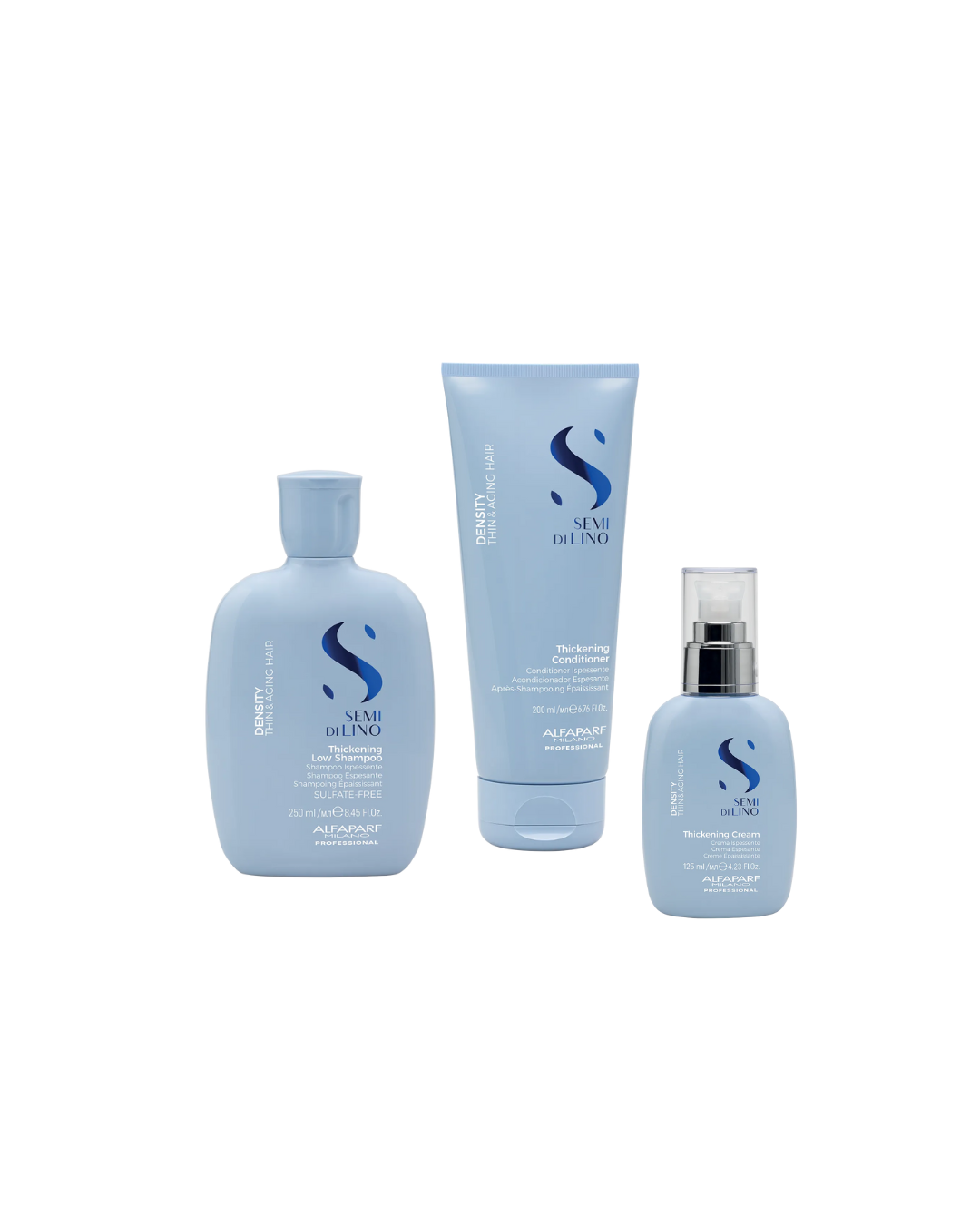 Alfaparf Semi di Lino Density: Shampoo + Acondicionador + Leave-in