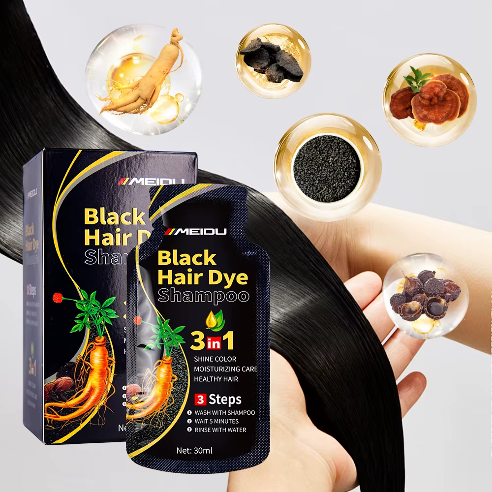 Black Hair Dye Shampoo 500ml