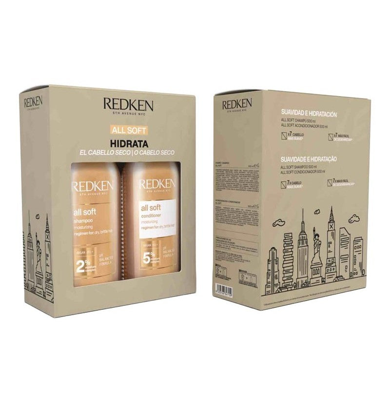 Redken All Soft Pack Hidratación: Shampoo + Conditioner