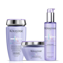 Kerastase Blonde Absolu Trio Blond Polaire: Shampoo + Mascarilla + Protector
