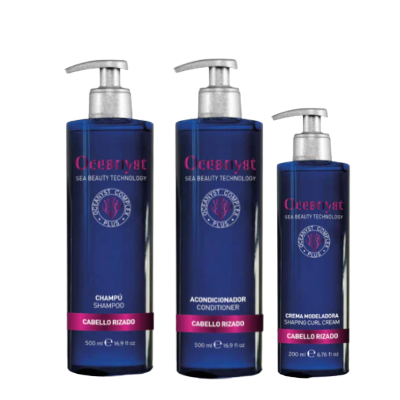 Oceanyst Rizado: Shampoo + Acondicionador + Moldeadora (GRATIS)