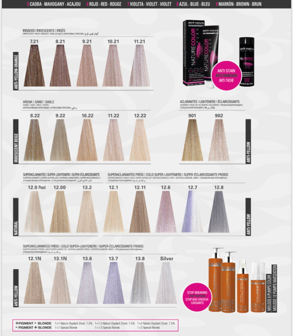 Abril et Nature Nature Color Plex Tintes Arena - Aclarantes - Superaclarantes