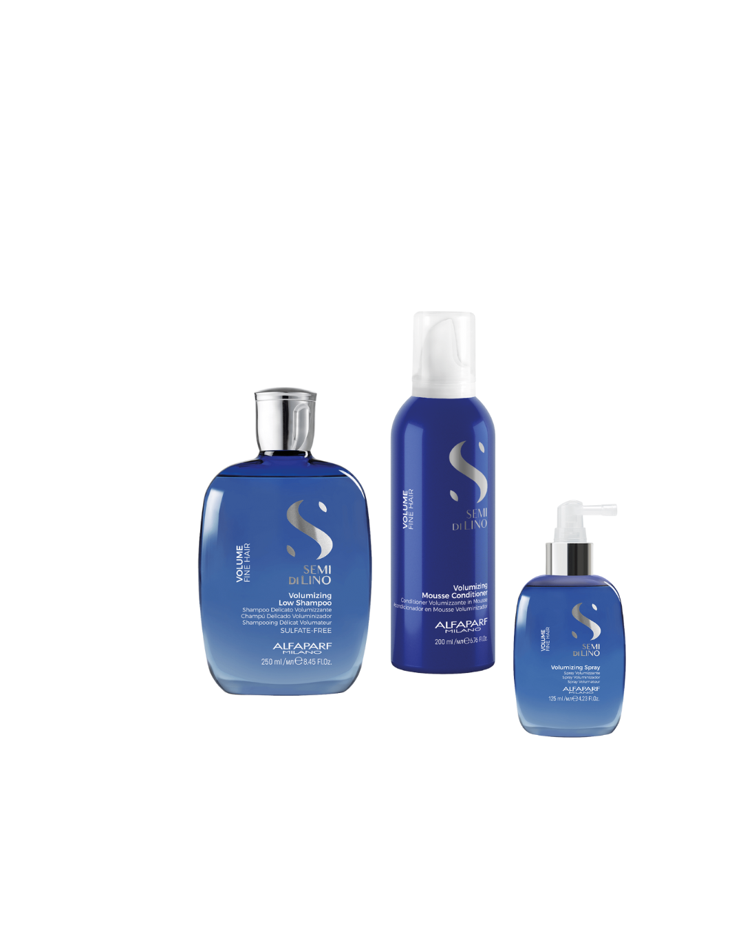 Alfaparf Semi di Lino Volumizing: Shampoo + Acondicionador + Loción