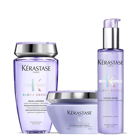 Kerastase Blonde Absolu Trio Blond Meche: Shampoo + Mascarilla + Protector