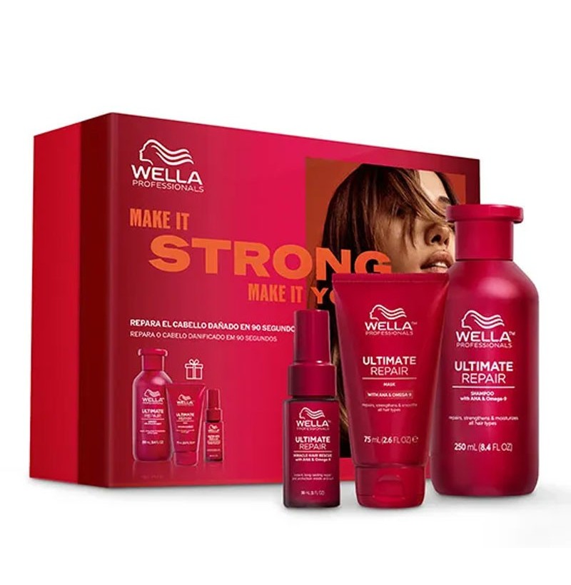 Wella Strong Ultimate Repair: Shampoo + Mask + Serum
